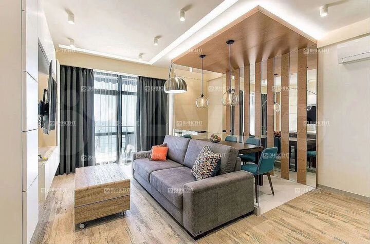 1-к. апартаменты, 45 м², 5/7 эт.