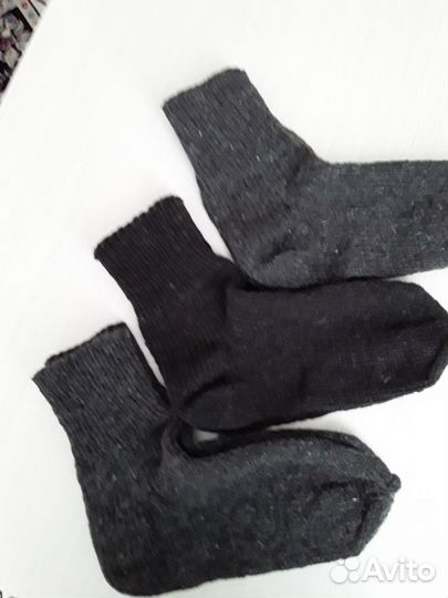 Вязаные шерстяные носки