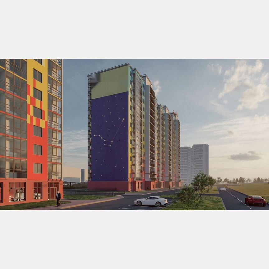 2-к. квартира, 60,1 м², 2/15 эт.