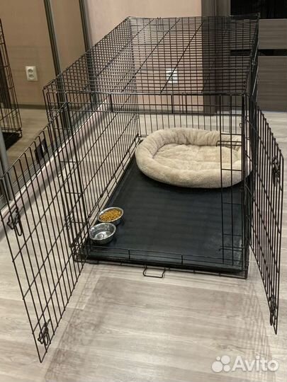 Клетка вольер для собаки большая 122х76х83