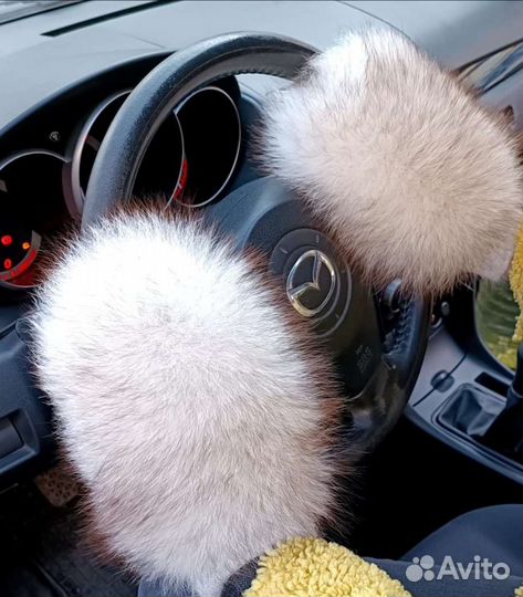 Варежки из натурального меха