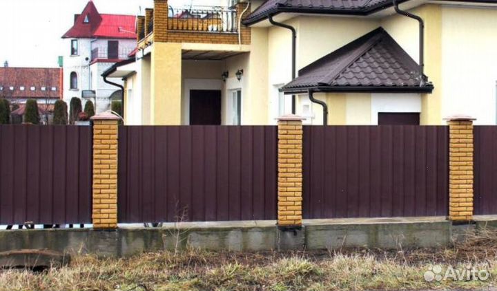 Забор из профнастила профессионально качественно