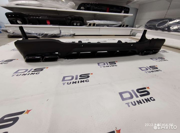 Диффузор + насадки AMG 63 Mercedes glс X253 рест