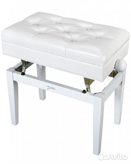 Банкетка белая для пианино JR-80WH ящик для нот