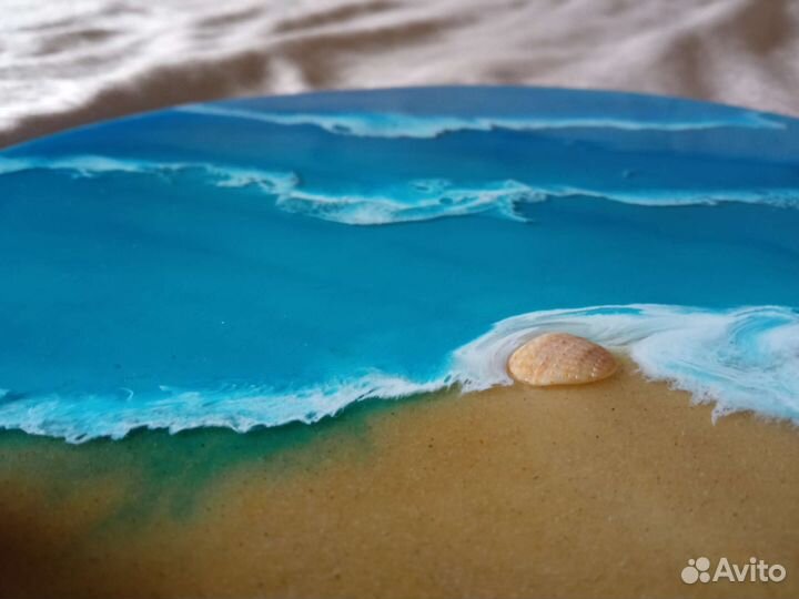 Картина из эпоксидной смолы море