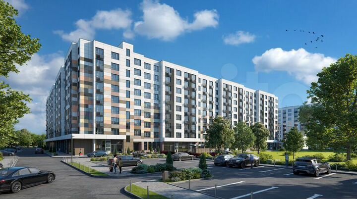 2-к. квартира, 48,6 м², 6/9 эт.