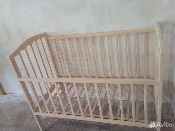 Детская кроватка б/у, матрас