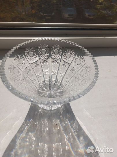 Хрустальная ваза гдр