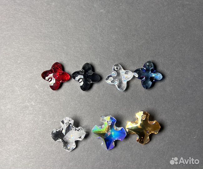Swarovski подвески/кулоны кресты 24 и 28мм