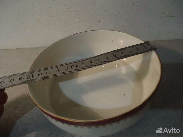 Старинная чаша капельник фарфор