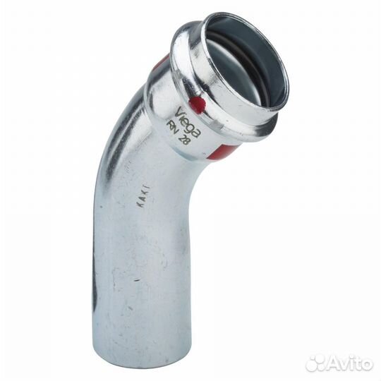 Угольник 45 Viega Prestabo нелегированная сталь 22