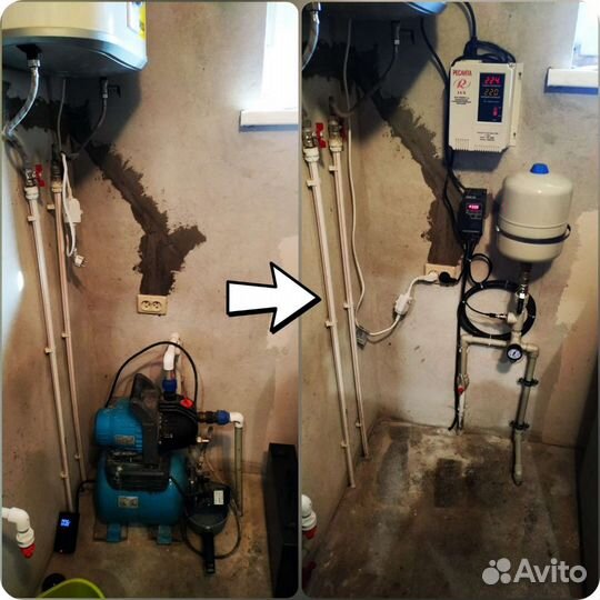 Установка насосного оборудования