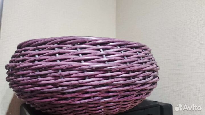 Кашпо из ротанга для цветов уличное