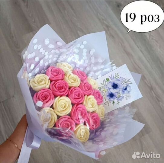 Розы из шоколада, шоколадный букет, цветы