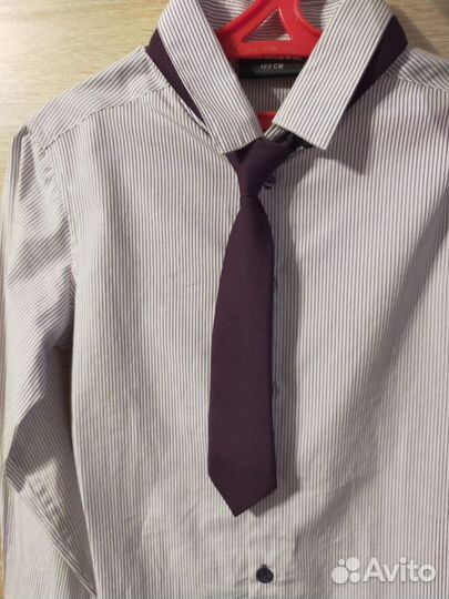 Рубашка детская для мальчиков с галстуком