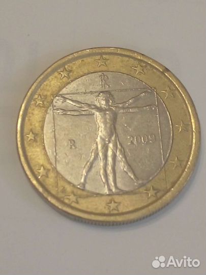 Монета.1 евро 2009г