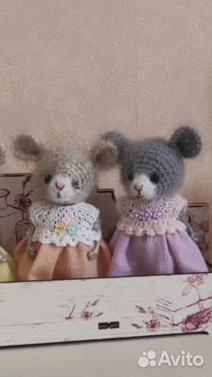 Вязанные мышки