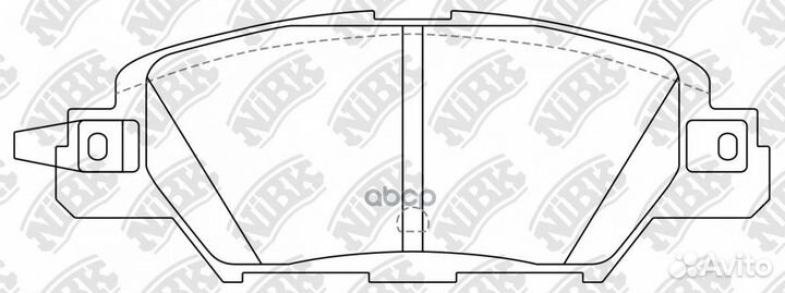 Колодки торм.зад. PN5818 NiBK