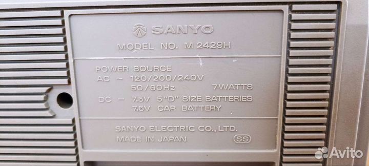 Магнитола sanyo M2429h