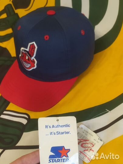 Бейсболка Starter Indians MLB винтаж