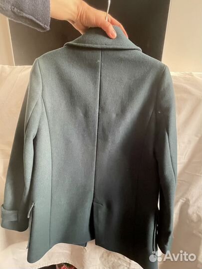 Пальто демисезон massimo dutti р40 цвет морской во