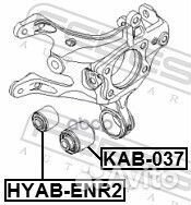 Сайлентблок задней цапфы Hyundai I30 12-15 KAB037