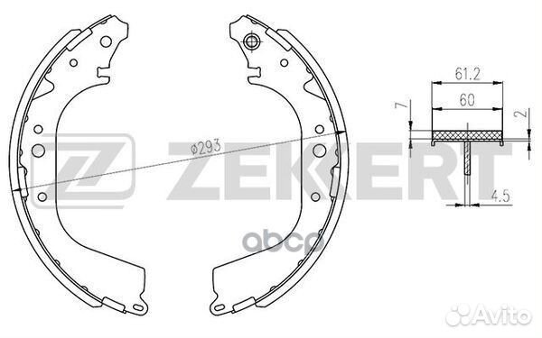Колодки торм бараб задн Nissan Kubistar (X76) 0