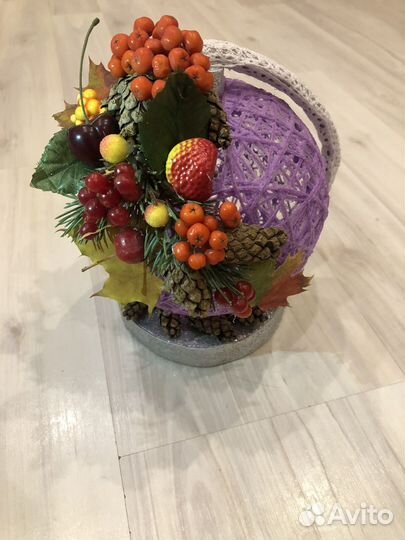 Осенняя поделка из природных материалов