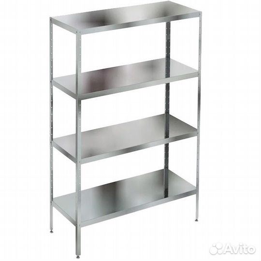 Стеллажи, полки и тележки из нержавейки