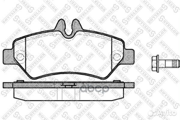 Колодки дисковые з. mb sprinter 209cdi- зад