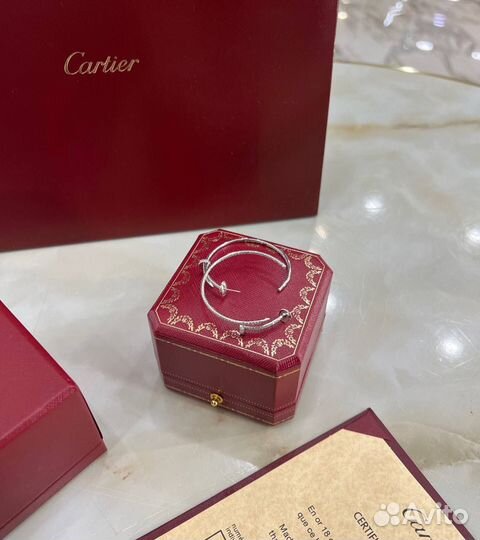 Серьги Cartier гвоздь золото