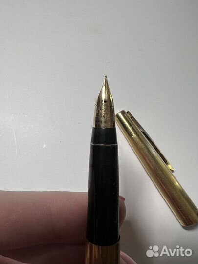 Перьевая ручка sheaffer с золотым пером 14 к usa