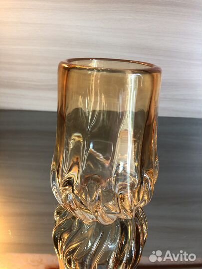 Вазы из цветного стекла СССР