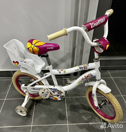 Детский велосипед 14 дюймов для девочки