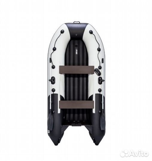 Лодка Ривьера 3200 нднд комби светло-серый/черный