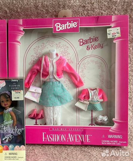 Barbie & Kelly Fashion наборы одежды Барби и Келли