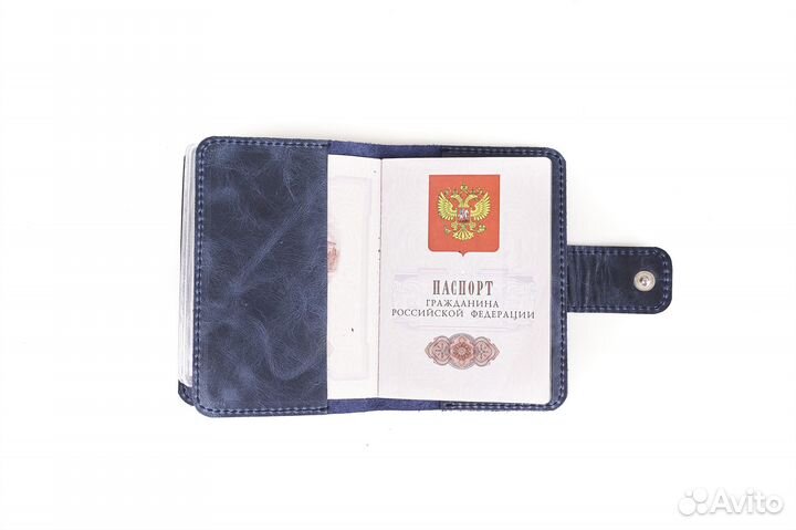 Обложка 2в1. Паспорт и автодоки. Натуральная кожа