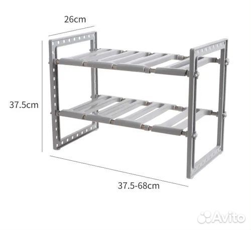 Раздвижная полка под раковину, для свч