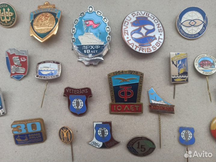 30 значков Рыболовство Траловый флот СССР