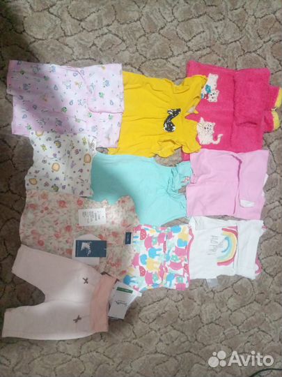 Вещи на девочку от 0 до года