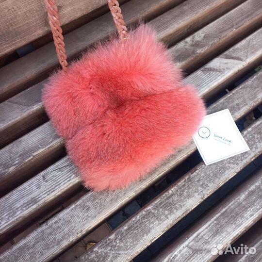 Меховая сумка новая