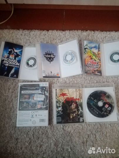 Диски psp wii ps3