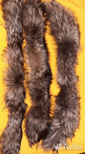 Воротники и опушки на капюшон нат. мех