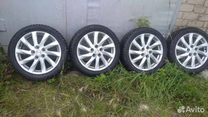 Колеса в сборе R-17 Мазда зима
