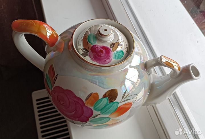 Чайник заварочный большой фарфоровый Дулево 4,5л