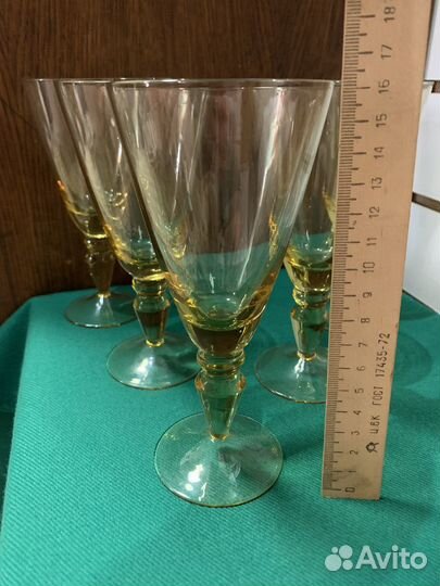 Фужеры СССР. цветное стекло