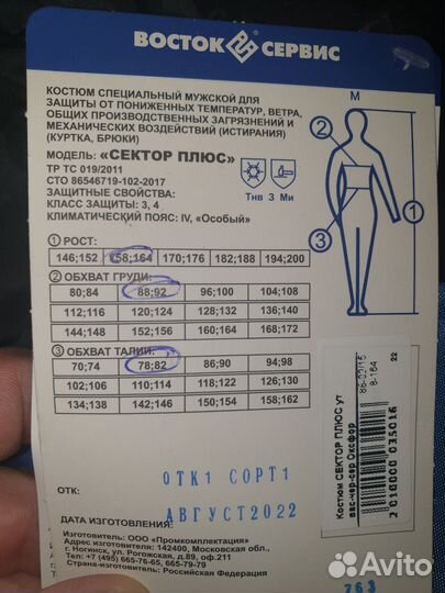 Спецодежда зимняя