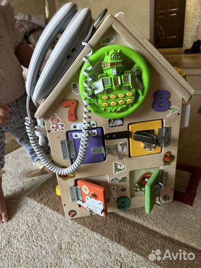 Бизиборд домик со светом большой