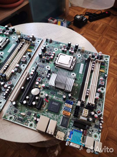 Материнская плата с процессором 775 сокет