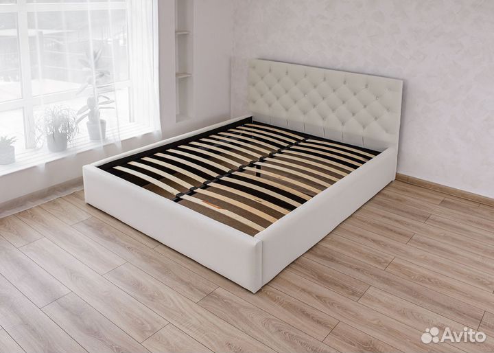 Кровать с подъемным механизмом велюр